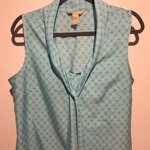 Silky Aqua Blouse